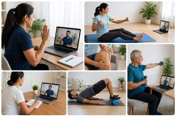 Online physiotherapy services at home in India